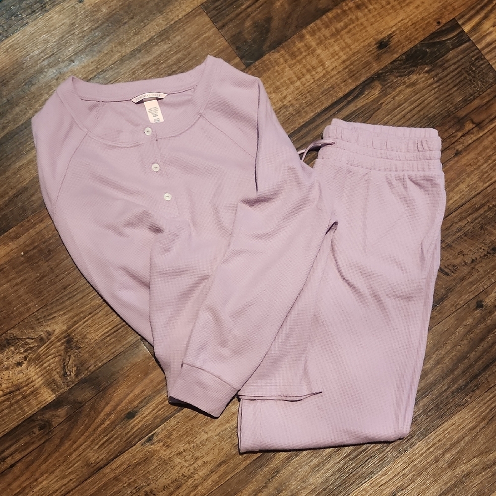 Lavender Henley Pajama Set